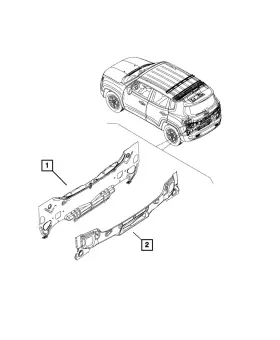 68502427aa Mopar Genuine Lift-gate Opening Lower Panel