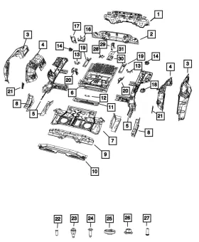 68584532aa Mopar Genuine Rear Closure Panel