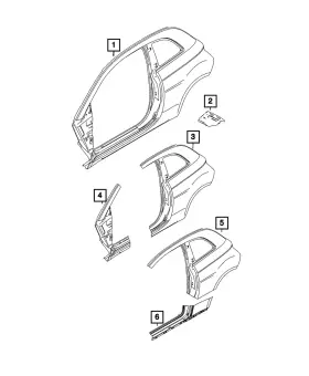 68655435aa Mopar Genuine A Pillar Inner Panel Right