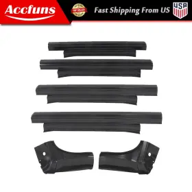Munirater Afu104f Fit For Chevry Silverado Gmc Sierra Crew Cab Slip-on 2014-2018 Rocker Panel New