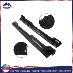 Tomm222976t Munirater For Ford F150 2009-2014 2pcs Rocker Panel Extended Left Right Side Black Metal