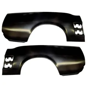 Mustang Qps8p Quarter Panel Skin With Ornament Holes Pair Coupe/convertible 1967 New