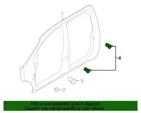 01236-00051 Nissan Pack Of 10 New Genuine Grommet-screw 0123600051 / Oem