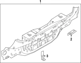 75565-5mp0a Nissan Genuine Rear Body Panel Lower Bracket