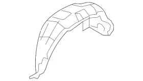 76748-1aa0a Nissan Genuine Wheelhouse Liner