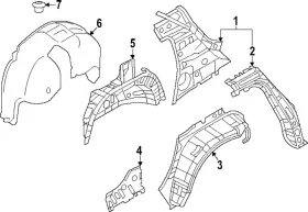 76748-5sa0a Nissan Genuine Wheelhouse Liner