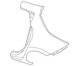 78113-3nf0a Nissan Genuine Quarter Panel
