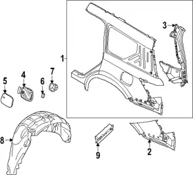 78117-1a50a Nissan Genuine Rear Lower Panel