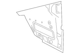 78117-1la9a Nissan Genuine Rear Lower Panel