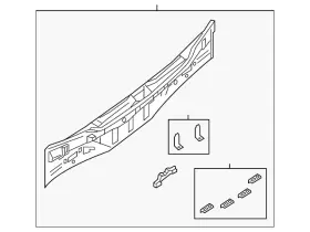 79110-3ta0a Nissan Genuine Rear Body Panel