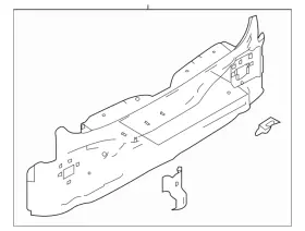 79110-6ma0a Nissan Genuine Rear Body Panel