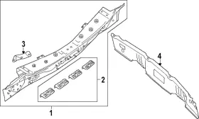 79132-4cl0a Nissan Genuine Rear Body Panel Support Bracket