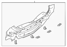 G9100-3wcma Nissan Genuine Rear Body Panel