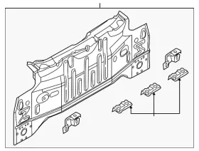 G9110-1eama Nissan Genuine Rear Body Panel