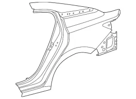 Gh100-6lbma Nissan Genuine Quarter Panel