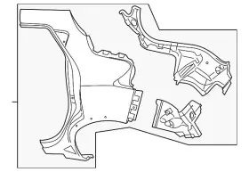 Gha00-1kema Nissan Genuine Quarter Panel