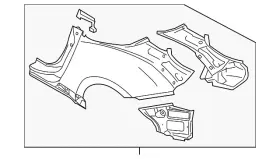 Gha01-1etma Nissan Genuine Quarter Panel Assembly