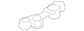 Nissan H5042-6tama Genuine Rear Body Panel Bracket