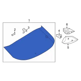 903005ms0a Nissan Oe For Ariya 2023-2025 Rear Liftgate Glass