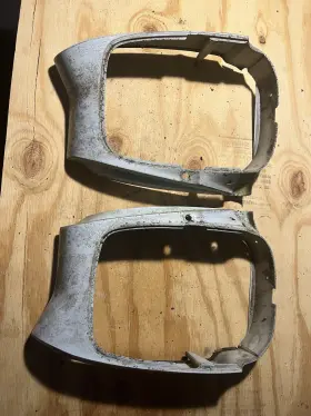 Cjab-6228519 Oem 1967 Ford Galaxie 500 Rear Fender Extensions R And L Sides