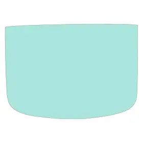 42006e Oer For Ford Mustang 1965-1966 Back Glass