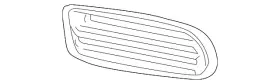 Porsche 996-505-663-01-01c Genuine Vent Grille