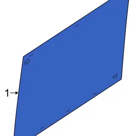 68159514ab Ram Oe For Promaster 3500 2014-2018 Sliding Door Glass