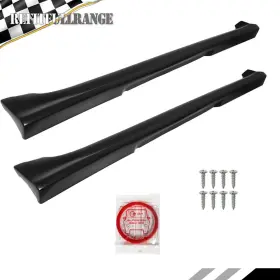 Refitfullrange Rr2645066 For Toyota Corolla 03-08 Matte Blk Side Skirts Body Kit S-style 2pc Easy Install