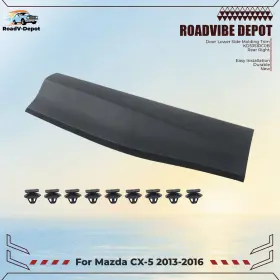 Rvd16016d Roadvibe-depot Plastic Lower Side Molding Trim Rear Right Suit For Mazda Cx-5 Cx5 2013-2016