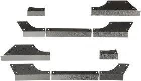 11615.11 Rugged Ridge Black Regular Steel Body Armor Cladding 07-17 Jk