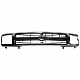 609507f Sherman Grille Chrome / Dark Argent With Composite Headlights For 95-97 Chevy Blazer