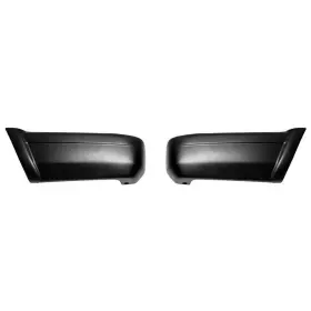 7859764 Sherman Rear Bumper End Cap Smooth Black For 97-01 Jeep Cherokee Pair