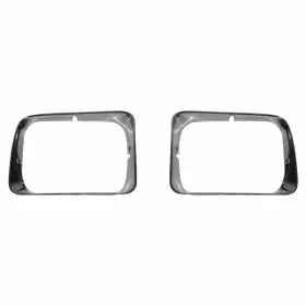809206c Sherman Chrome Headlight Door For 92-93 Dodge Ram 1500 Pickup Truck Ramcharger Pair