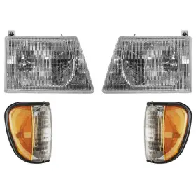 919291k Sherman Headlamp Assembly And Park Side Marker Lamp Kit For 92-96 Ford Econoline