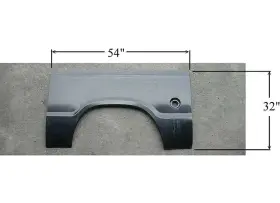She338-50al Sherman Parts 338-50al Quarter Panel Skin