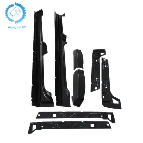 Skyup2018 Su1450696ku Rocker Panels And Cab Corners 8pcs Set For Silverado Sierra 1500 Crew 99-2007
