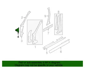 51152ag01a9p Subaru Oem New 05-09 Legacy Outback Fender Cowl Quarter Panel Driver Side
