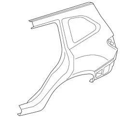 51439sj0009p Subaru Genuine Quarter Panel