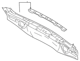 52401sj0019p Subaru Genuine Rear Body Panel