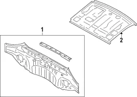 52401vc0109p Subaru Genuine Rear Body Panel