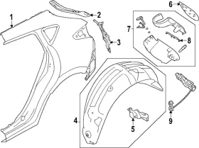 59112fn060 Subaru Genuine Wheelhouse Liner
