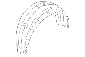 59122an01a Subaru Genuine Wheelhouse Liner 59122an01a Subaru Genuine Wheelhouse Liner