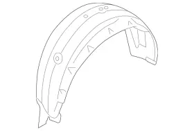 59122an02b Subaru Genuine Wheelhouse Liner