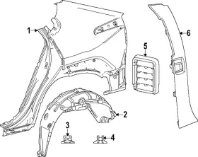 6160142190 Subaru Genuine Quarter Panel 6160142190 Subaru Genuine Quarter Panel