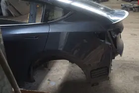 1549230-s0-a Tesla Rear Left Quarter Panel Body Structural Metal Cut Model Y 23