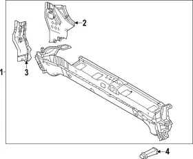 57666-0c030 Toyota Genuine Rear Body Panel Extension