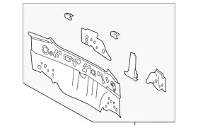 58307-02350 Toyota Genuine Rear Body Panel