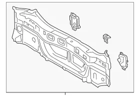 58307-0a050 Toyota Genuine Rear Body Panel