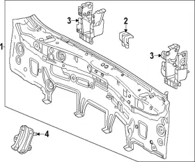 58307-0e160 Toyota Genuine Rear Body Panel