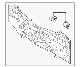 58307-12b41 Toyota Genuine Rear Body Panel